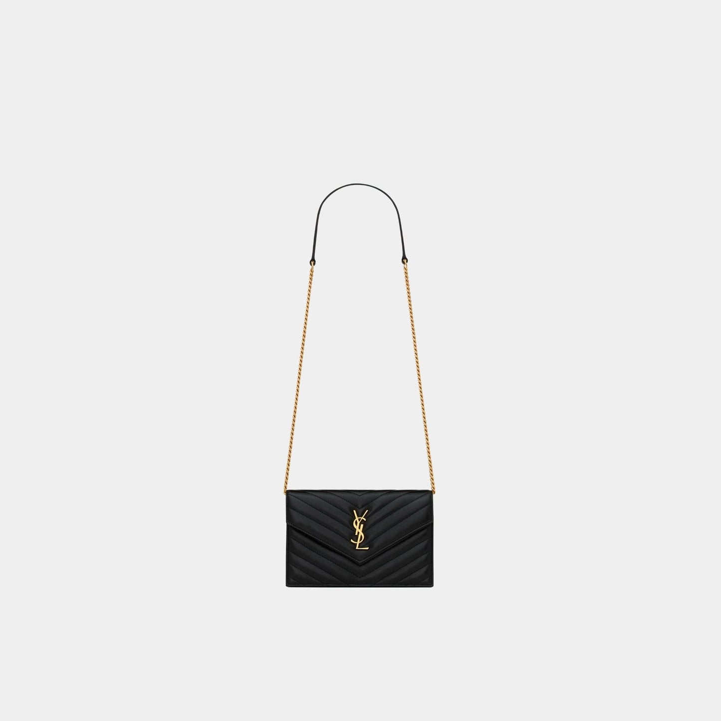 YL - Portefeuille à chaîne en cuir d'agneau