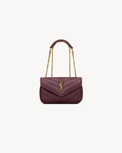 L-Y Leather Mini Chain Adjustable Handbag Wallet
